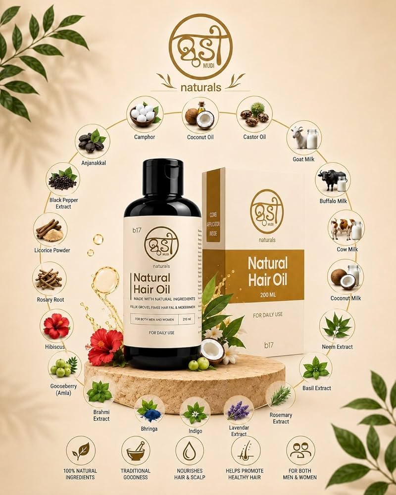 MUDI Natural Hair Oil